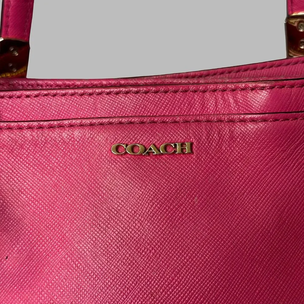 Coach Madison Mini Christie Carryall Saffiano Leather Bag Pink